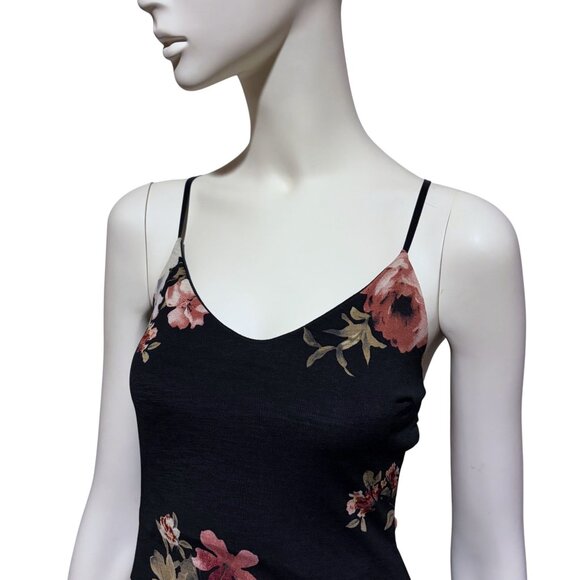 Vintage 90s Asymmetric Slip Dress S Ruched Adjustable Cross Back Romantic Baddie - Picture 5 of 6